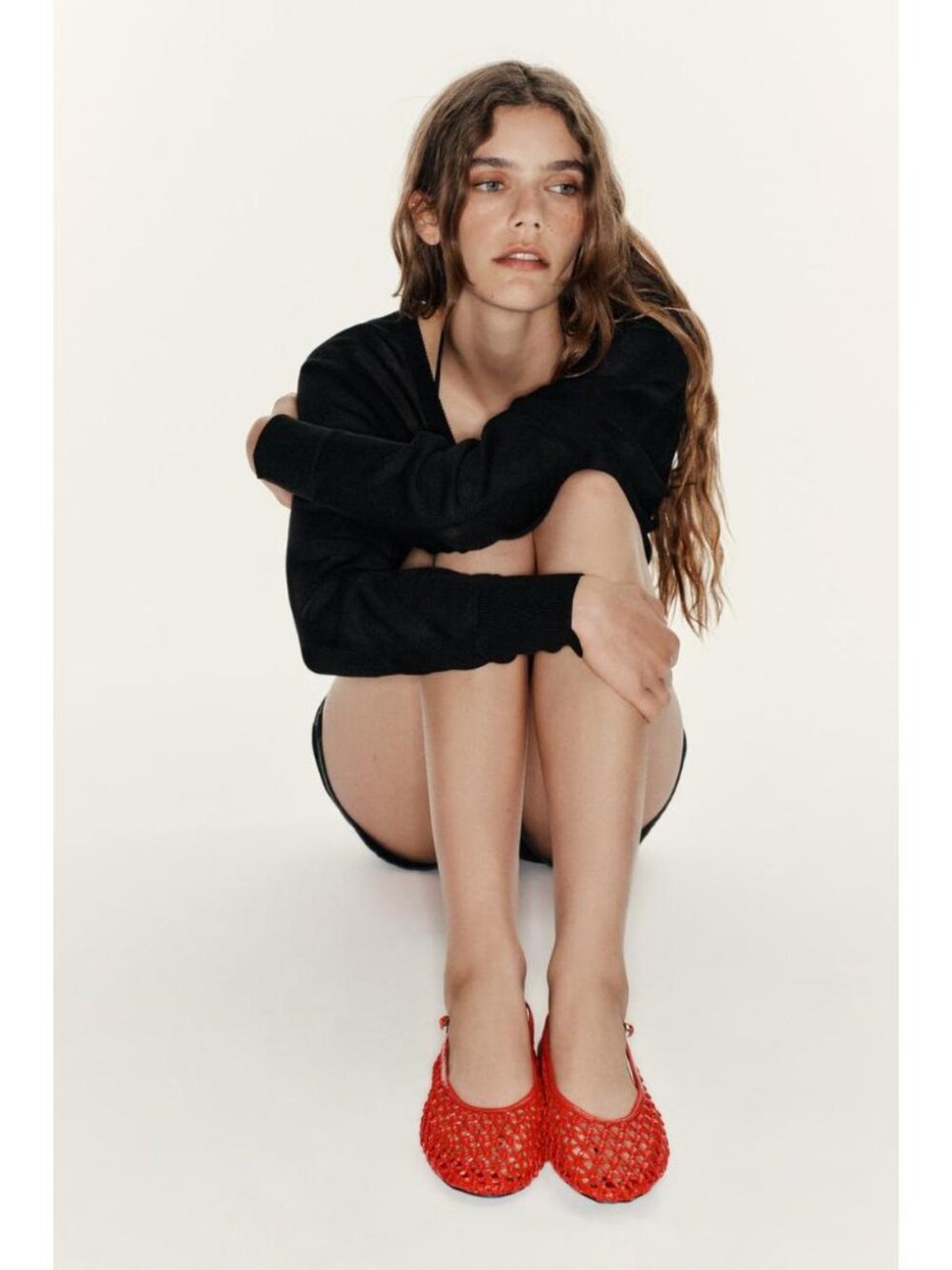 ZARA BRAIDED EFFECT SLINGBACK FLATS - Picture 3 of 6